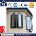 2015 Top Rank Powder Coating White Aluminium Casement Window